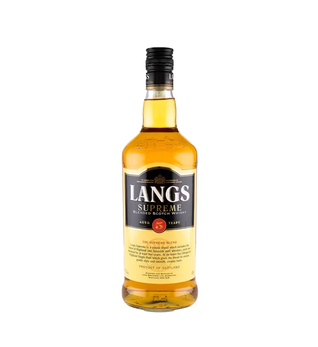 Langs Supreme 5 ani Blended Scotch Whisky 0.7L